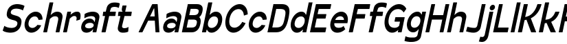 Schraft font
