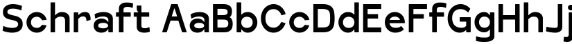 Schraft font