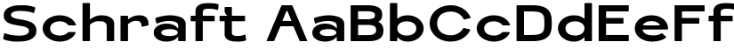 Schraft font