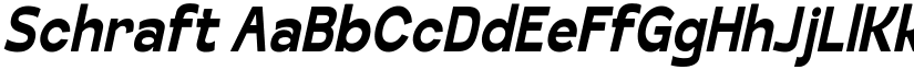 Schraft font