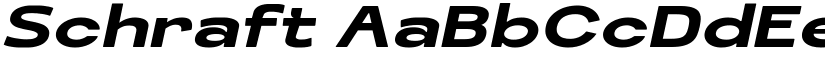 Schraft font