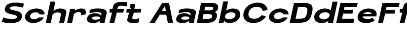 Schraft font