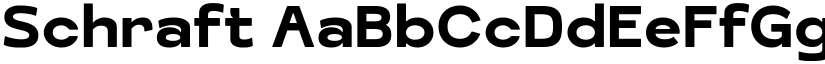 Schraft font