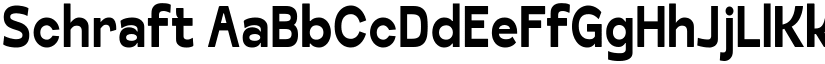Schraft font