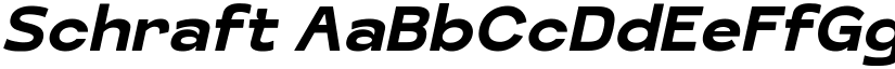 Schraft font