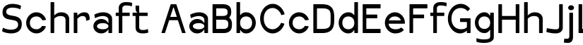 Schraft font