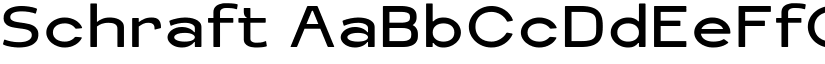 Schraft font