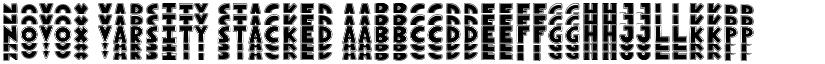 Novox Varsity Stacked font