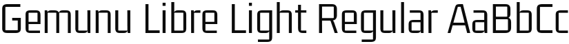Gemunu Libre Light Regular font