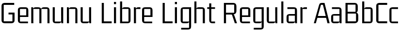 Gemunu Libre Light Regular font