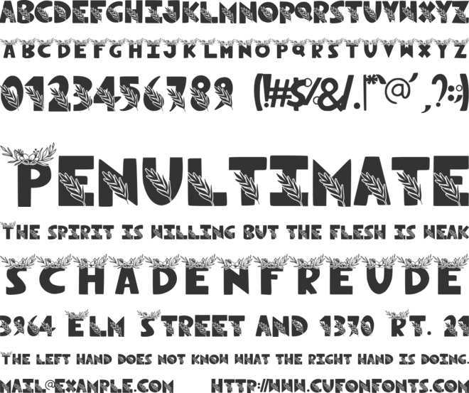 Novox Christmas font preview