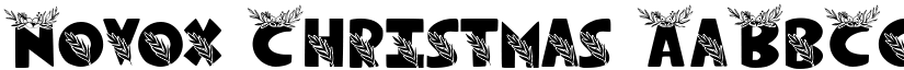 Novox Christmas font