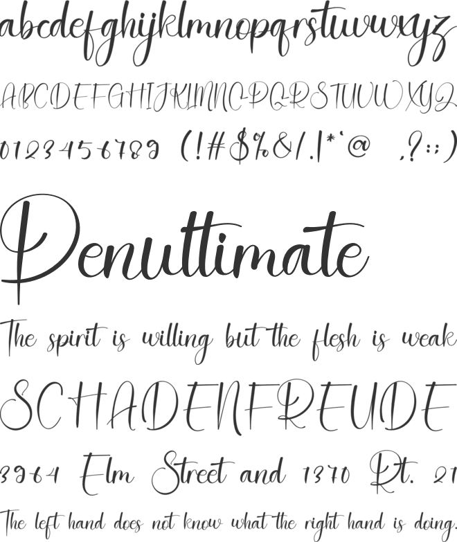 Strunggle font preview