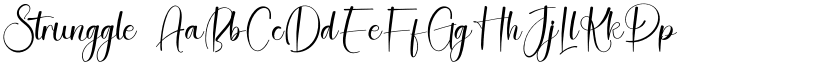 Strunggle font