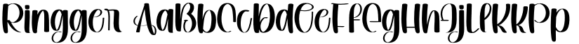 Ringger font