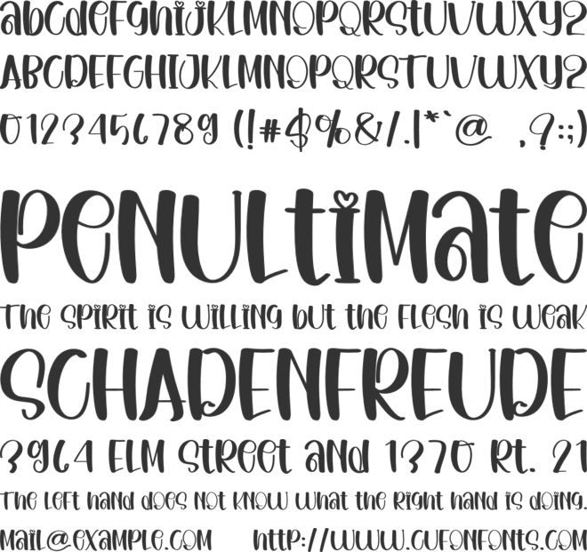 Holland font preview