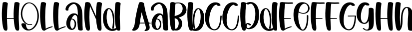 Holland font