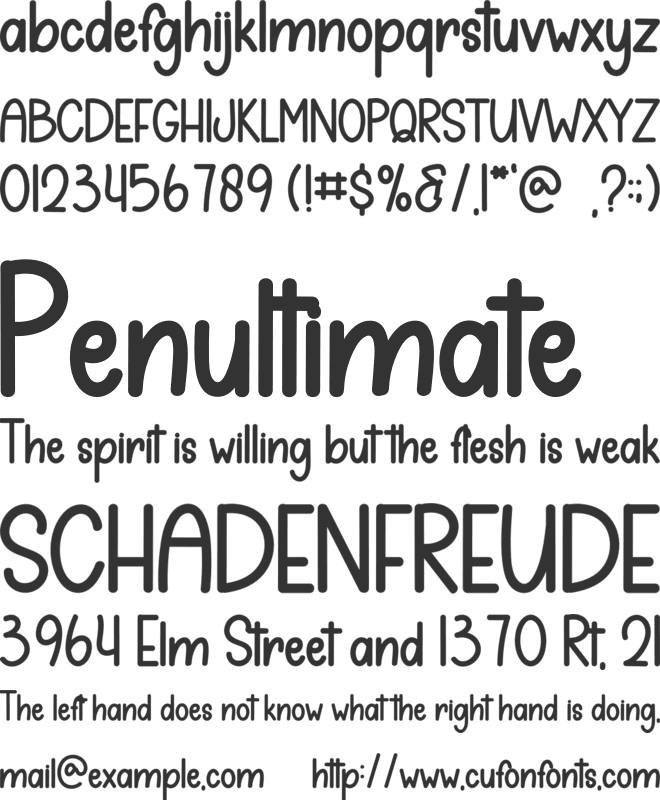 Metalica font preview