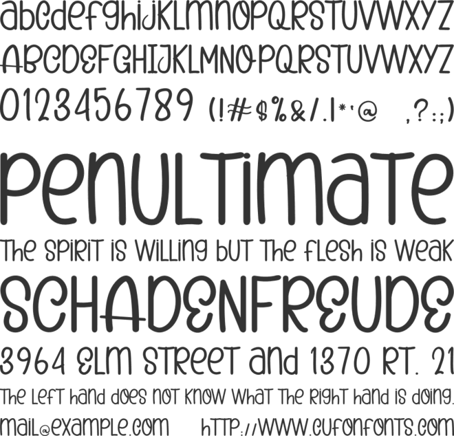 Classic History font preview