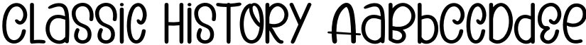 Classic History font