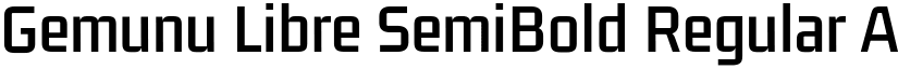 Gemunu Libre SemiBold Regular font