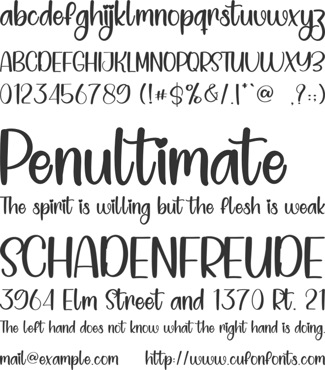 Simple Paper font preview