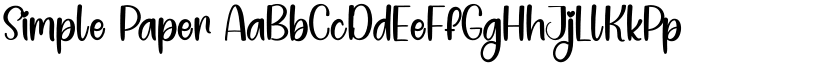 Simple Paper font