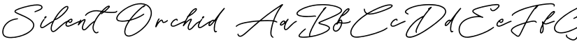Silent Orchid font