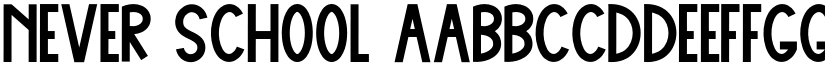 Never School font