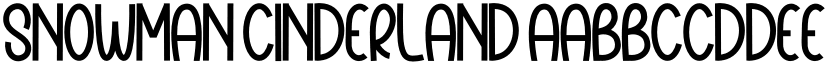 Snowman Cinderland font