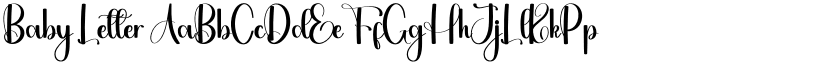 Baby Letter font