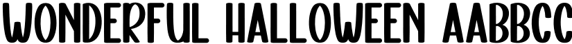 Wonderful Halloween font