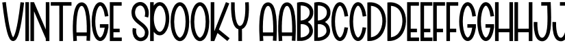 Vintage Spooky font