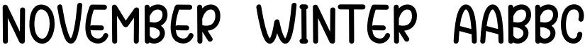 November Winter font