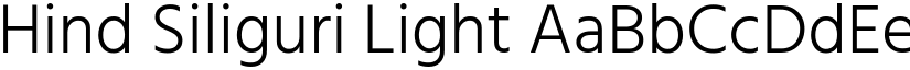 Hind Siliguri Light font