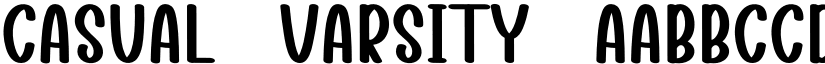 Casual Varsity font