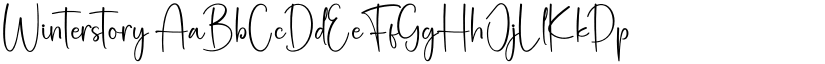 Winterstory font