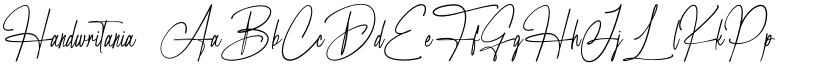 Handwritania font