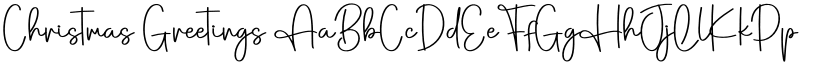 Christmas Greetings font
