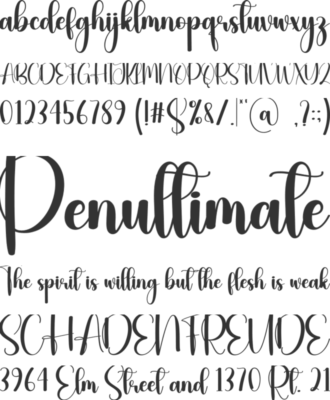 Astrology font preview