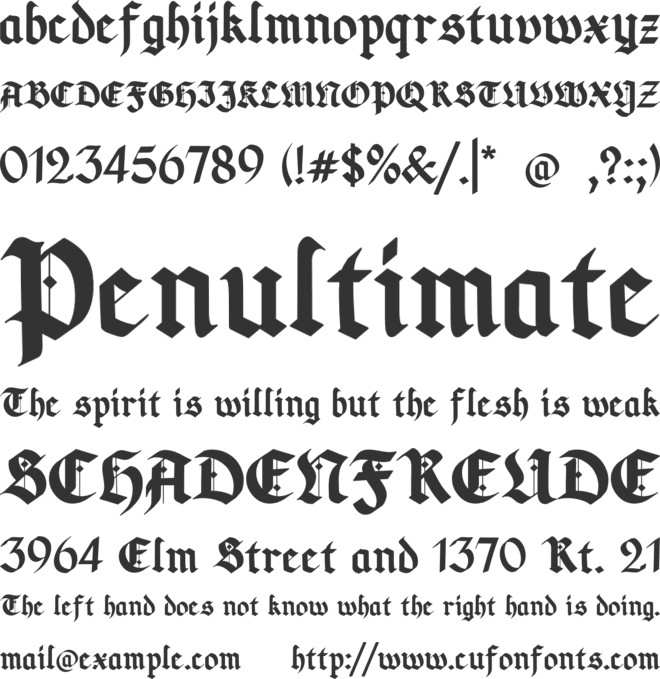 Soundman Garangan font preview