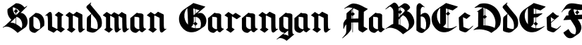 Soundman Garangan font