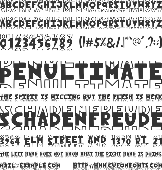 Novox Simple font preview