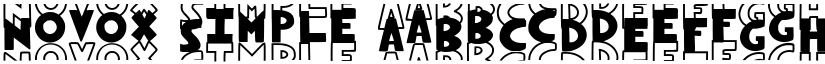 Novox Simple font