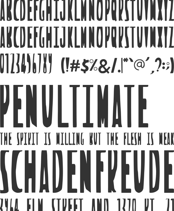 Novox Condense font preview