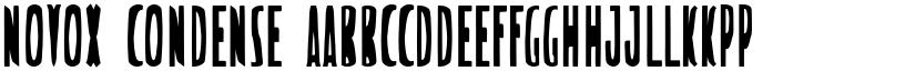Novox Condense font