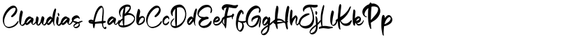 Claudias font