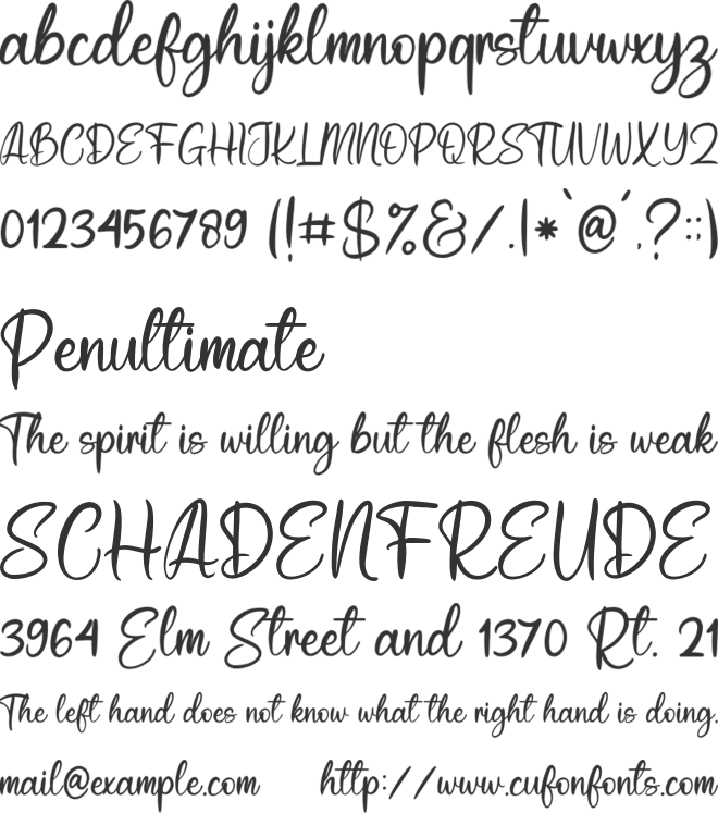 Definicely font preview