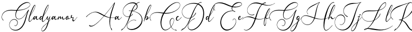 Gladyamor font