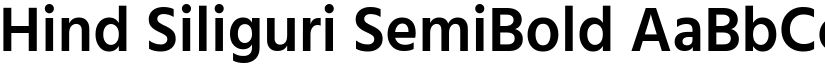 Hind Siliguri SemiBold font